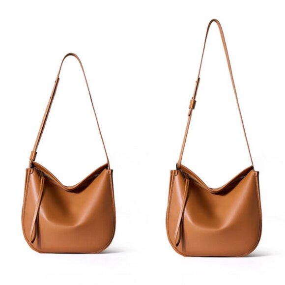 Luxury Genuine Cowhide Leather Tote Shoulder Crossbody Bag Large Capacity - Picture 9 of 15